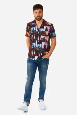 OppoSuits A Nightmare On Elmstreet™|Heren Halloween Overhemden|Zomer Overhemden