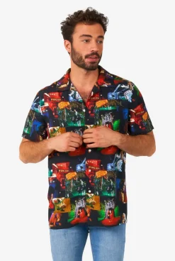 OppoSuits Beetlejuice™|Heren Halloween Overhemden|Zomer Overhemden
