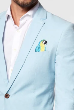 OppoSuits Birdie - Soft Blue|Heren Zomer Blazers