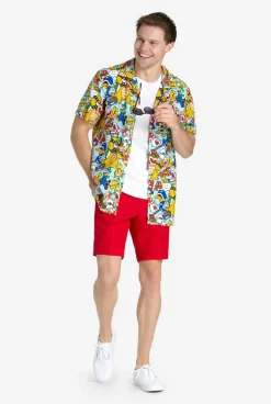 OppoSuits Bowsers Kingdom|Heren Zomer Overhemden|Hawaii Shirts