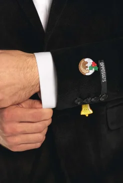 OppoSuits Christmas - X-Mas Icons - Black|Heren Deluxe Blazers|Kerst Blazers