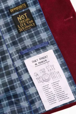 OppoSuits Christmas - X-Mas Icons - Deep Burgundy|Heren Deluxe Blazers|Kerst Blazers