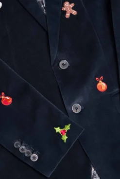 OppoSuits Christmas - X-Mas Icons - Navy|Heren Deluxe Blazers|Kerst Blazers