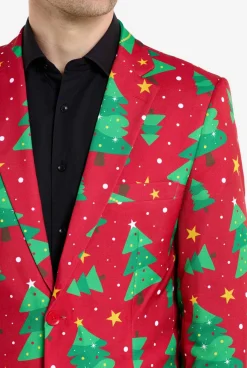 OppoSuits Christmas Trees & Stars|Heren Kerst Blazers