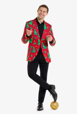 OppoSuits Christmas Trees & Stars|Heren Kerst Blazers
