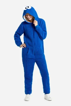 OppoSuits Cookie Monster|DAMES Karakter Onesies|Effen Gekleurde Onesies