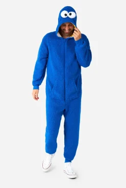 OppoSuits Cookie Monster|DAMES Karakter Onesies|Effen Gekleurde Onesies