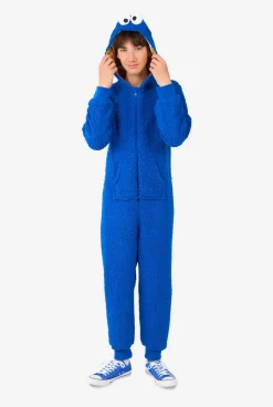OppoSuits Cookie Monster|DAMES Karakter Onesies|Sesamstraat Onesies
