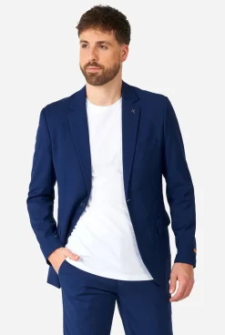 OppoSuits Daily Dark Blue|Heren Trouwpakken|Effen Gekleurde Pakken