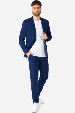 OppoSuits Daily Dark Blue|Heren Trouwpakken|Effen Gekleurde Pakken