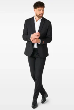 OppoSuits Daily Deep Black|Heren Vrijgezellenfeest Pakken|Daily- Casual Pakken
