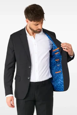 OppoSuits Daily Deep Black|Heren Vrijgezellenfeest Pakken|Daily- Casual Pakken
