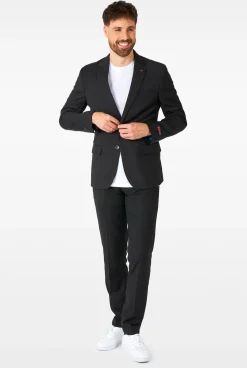 OppoSuits Daily Deep Black|Heren Vrijgezellenfeest Pakken|Daily- Casual Pakken