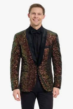 OppoSuits Dinner Jacket - Amber Sequins|Heren Deluxe Blazers|Pailletten Blazers
