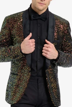 OppoSuits Dinner Jacket - Amber Sequins|Heren Deluxe Blazers|Pailletten Blazers