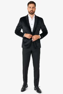 OppoSuits Dinner Jacket - Jet Set Black|Heren Deluxe Blazers|Kerst Blazers