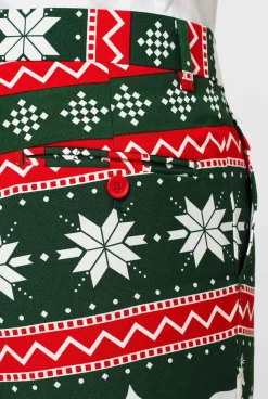 OppoSuits Festive Green|Heren Kerstpakken