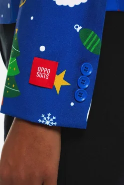 OppoSuits Festivity Blue|DAMES Kerstblazers