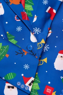 OppoSuits Festivity Blue|DAMES Kerstblazers