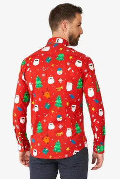 OppoSuits Festivity Red|Heren Casual Overhemden