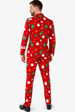 OppoSuits Festivity Red|Heren Kerstpakken