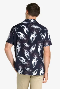 OppoSuits GhostFace®|Heren Halloween Overhemden|Zomer Overhemden