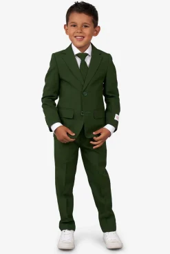 OppoSuits Glorious Green| Effen Gekleurde Pakken|Kerst Pakken