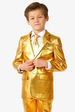 OppoSuits Groovy Gold| Effen Gekleurde Pakken