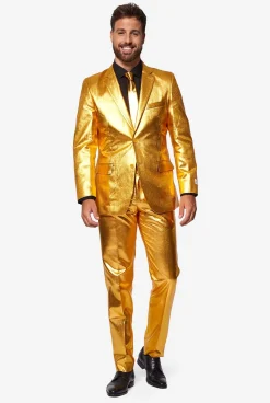 OppoSuits Groovy Gold|Heren Vrijgezellenfeest Pakken|Trouwpakken