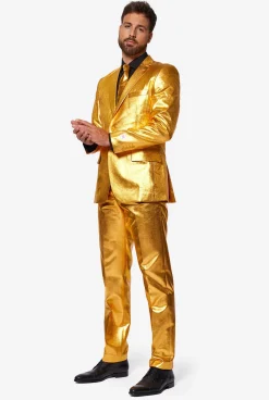 OppoSuits Groovy Gold|Heren Vrijgezellenfeest Pakken|Trouwpakken