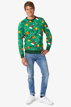 OppoSuits Holiday Greenish|Heren Kerst Sweaters