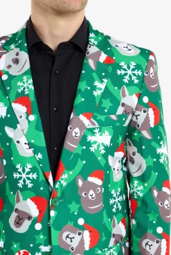 OppoSuits Holiday Llamas|Heren Kerst Blazers