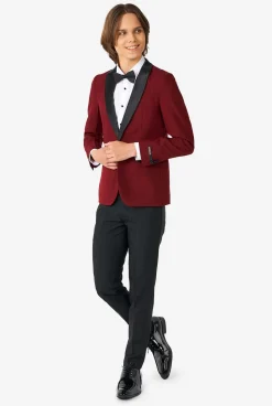 OppoSuits Hot Burgundy| Smokings|Kerst Pakken