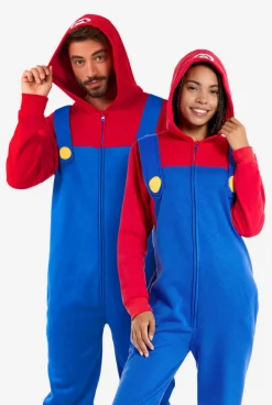 OppoSuits Mario|DAMES Karakter Onesies|Effen Gekleurde Onesies
