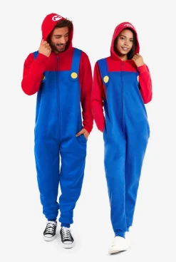 OppoSuits Mario|DAMES Karakter Onesies|Effen Gekleurde Onesies