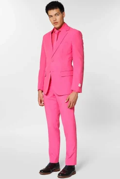 OppoSuits Mr. Pink|Heren Vrijgezellenfeest Pakken|Effen Gekleurde Pakken