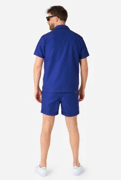 OppoSuits Navy Royale|Heren Zomer Sets