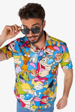 OppoSuits Nickelodeon™ Cartoons|Heren Halloween Overhemden|Zomer Overhemden