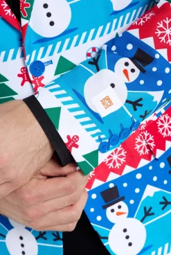 OppoSuits Nordic Snowman|Heren Kerst Blazers