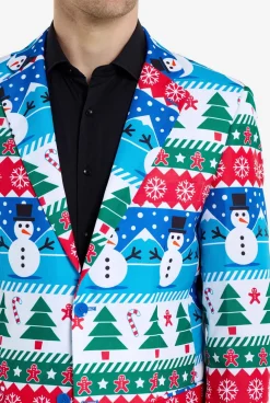 OppoSuits Nordic Snowman|Heren Kerst Blazers