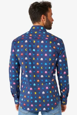 OppoSuits Pixel PAC-MAN™|Heren Halloween Overhemden|Casual Overhemden
