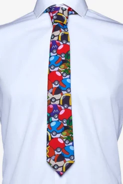 OppoSuits Pokémon Tie - Pokeball| Stropdassen