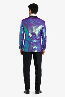 OppoSuits Sapphire Sequins|Heren Examen Smokings|Kerst Smokings