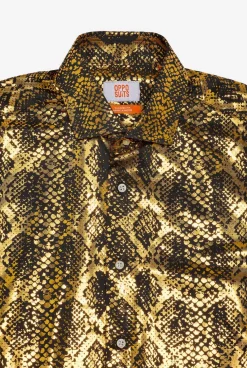 OppoSuits Shiny Snake|Heren Halloween Overhemden