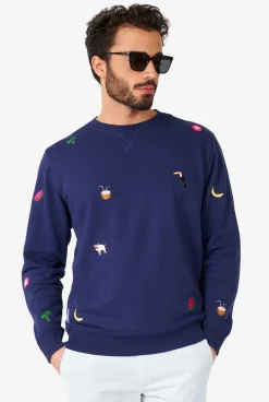 OppoSuits Summer Icons - Navy|Heren Deluxe Sweaters