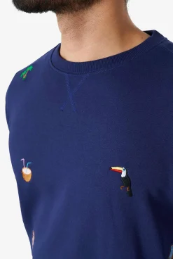 OppoSuits Summer Icons - Navy|Heren Deluxe Sweaters