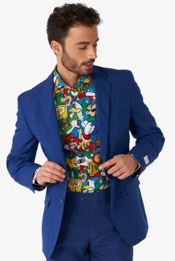 OppoSuits Super Mario™|Heren Halloween Overhemden|Casual Overhemden