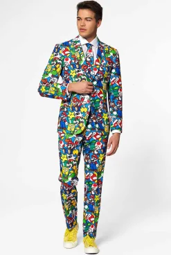 OppoSuits Super Mario™|Heren Halloweenpakken|Vrijgezellenfeest Pakken