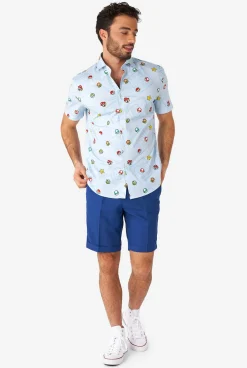 OppoSuits Super Mario™ Icons|Heren Halloween Overhemden|Zomer Overhemden