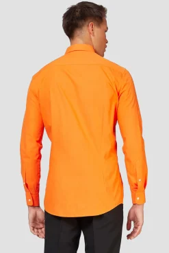 OppoSuits The Orange|Heren Effen Gekleurde Overhemden